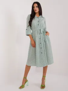 Dress-LK-SK-509673.13-white-green