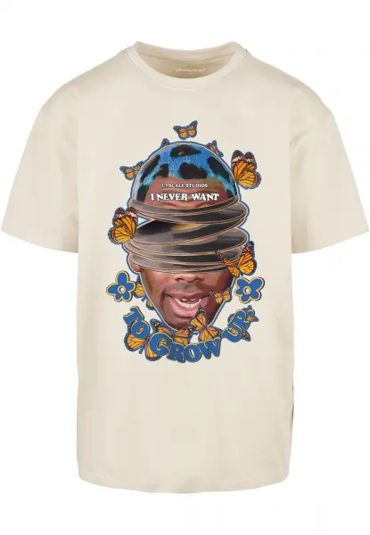 Men's T-shirt Grow Up Oversize Cream