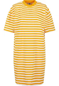Women's striped dress oversized white/magicmango