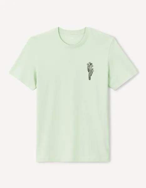 Celio Cotton T-Shirt Jebeach - Men's