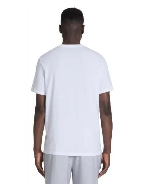 Celio White Jeville Patterned Sae T-Shirt - Men's