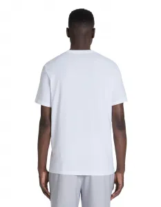 Celio White Jeville Patterned Sae T-Shirt - Men's