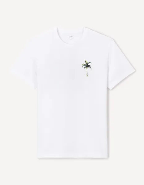 Celio Cotton T-Shirt Jebeach - Men's