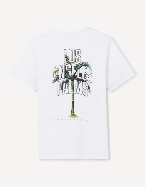 Celio Cotton T-Shirt Jebeach - Men's