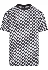 Men's T-shirt Oversized Check black/white