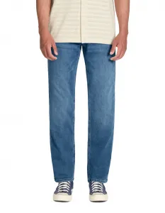 Modré pánske straight fit džínsy Celio C15 Stlmaille