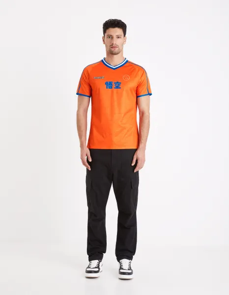 Oranžové pánske tričko Celio Dragon Ball