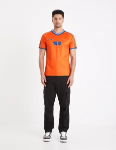 Oranžové pánske tričko Celio Dragon Ball