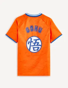 Oranžové pánske tričko Celio Dragon Ball