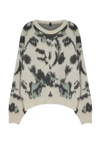Trendyol Stone Soft Textured Crew Neck Knitwear Sweater