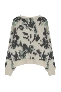 Trendyol Stone Soft Textured Crew Neck Knitwear Sweater