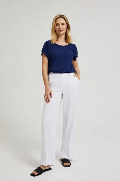 Marisse Women's Blouse L-Ts-4419 Navy