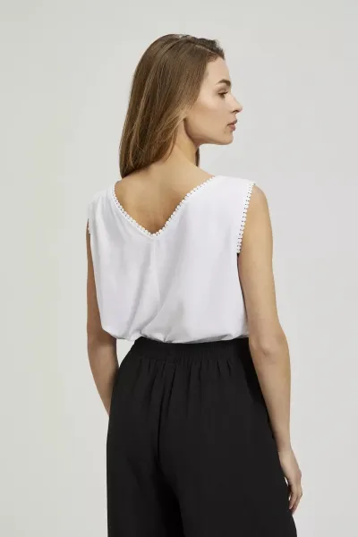 Marisse Women's Shirt L-Ko-4354 White