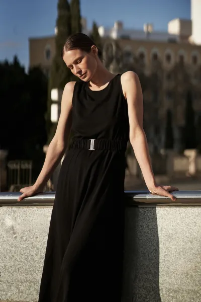 Marisse Women's Dress L-Su-4334 Black