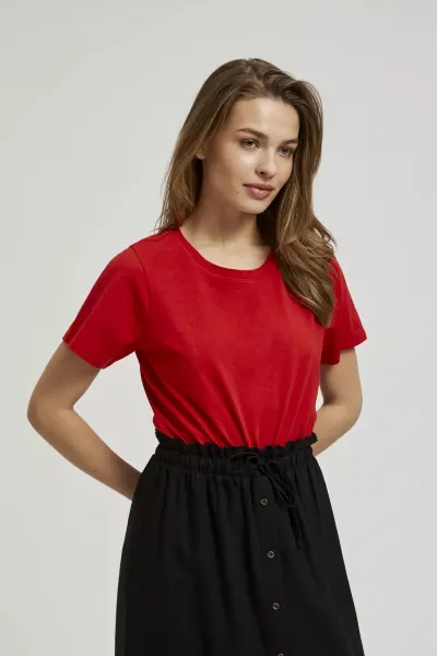 Marisse Women's Blouse L-Ts-4328 Red