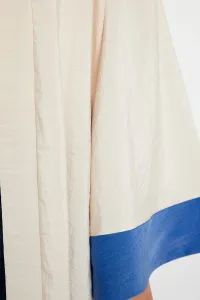 Trendyol Stone Color Blocked Woven Cap & Abaya & Abaya