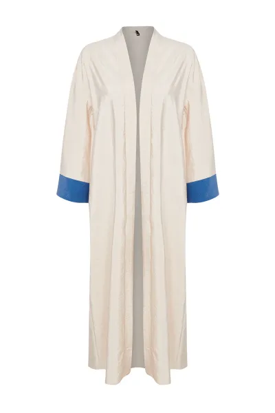 Trendyol Stone Color Blocked Woven Cap & Abaya & Abaya