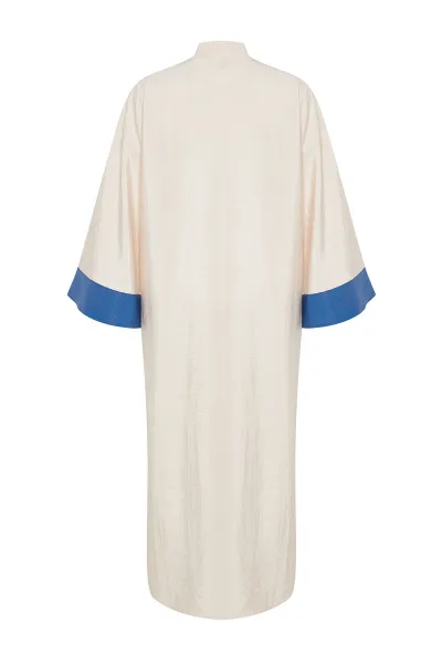 Trendyol Stone Color Blocked Woven Cap & Abaya & Abaya