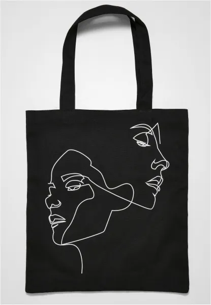Black canvas bag One Line