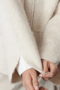 Trendyol Stone Soft Textured Coat Knitwear Cardigan