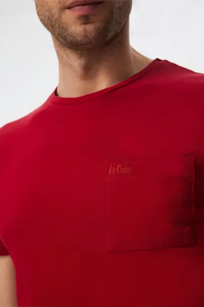Lee Cooper Twingo Men's O-Neck Pique T-Shirt
