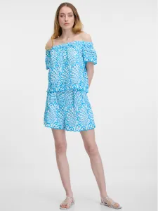 Orsay Blue Women's Patterned Shorts - Women's
