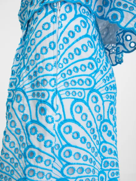 Orsay Blue Women's Patterned Shorts - Women's