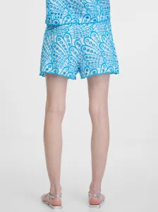 Orsay Blue Women's Patterned Shorts - Women's