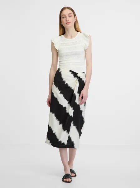 Orsay White-Black Women's Skirt - Women's
