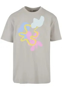 Abstract oversize t-shirt of light asphalt