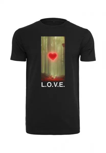 Wooden Black T-Shirt Love