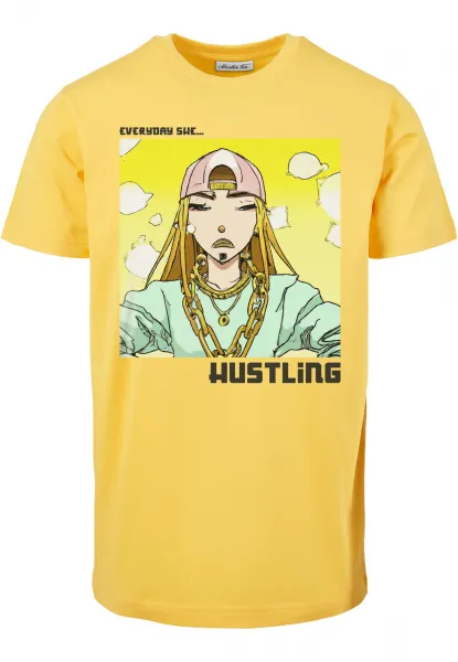 Everyday She Hustling Tee taxi yellow