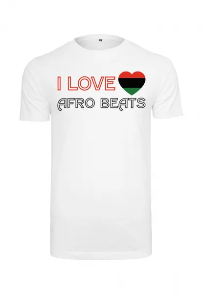 I Love Afro Beats Tee white