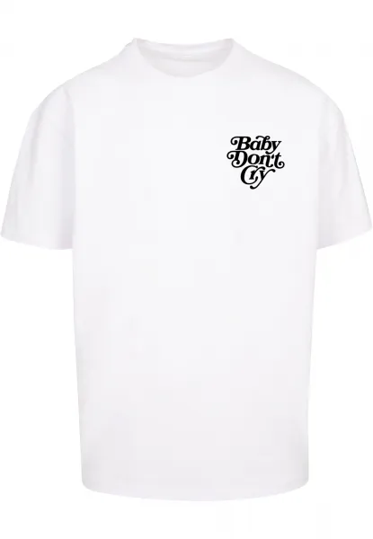 Men's T-shirt Baby Don ́t Cry Oversize white