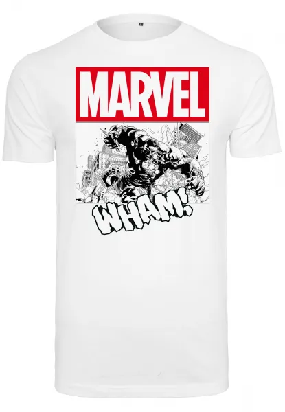 White Avengers Smashing Hulk T-shirt