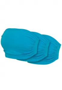 Women's Bandeau Top 3-Pack Turquoise+Turquoise+Turquoise
