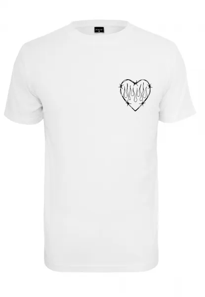 White Burning Hearts T-Shirt