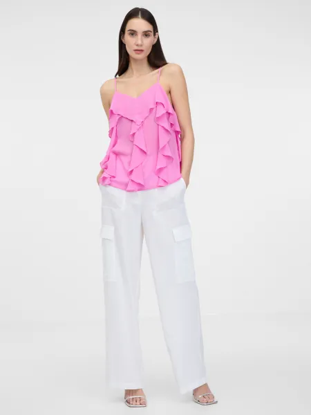 Orsay White Women's Wide Trousers - Women's