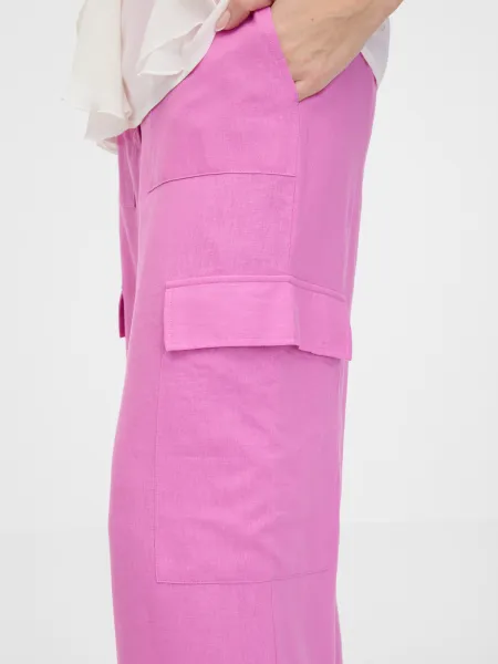 Orsay Pink Women's Wide Trousers - Women's