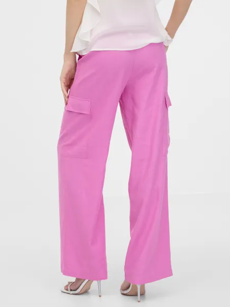Orsay Pink Women's Wide Trousers - Women's