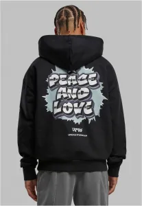 Men's sweatshirt Peace&Love Ultra Heavy Oversize black