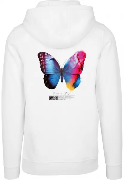 Men's sweatshirt Become the Change Butterfly 2.0 Hoody white
