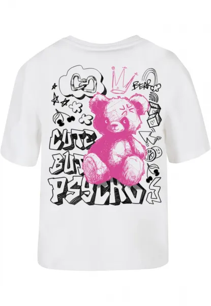 Women's T-shirt Cute But Psycho white