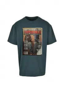 Men's Oversize T-Shirt Upscale Magazine Bottle Green