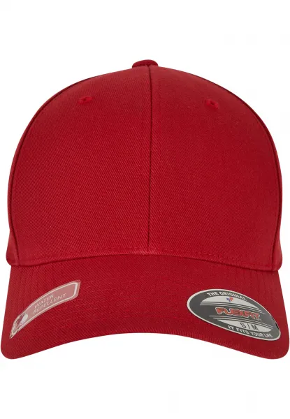 Wooly Combed Waterrepellent Red Cap