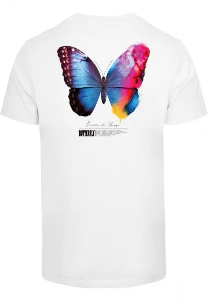 Men's T-shirt Become the Change Butterfly 2.0 white