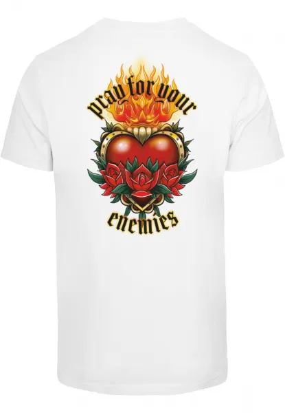 Men's T-Shirt Pray For Your Enemies white