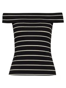 Orsay Black & White Women's Short Sleeve T-Shirt - Women's