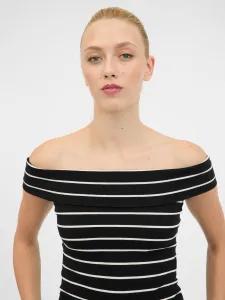 Orsay Black & White Women's Short Sleeve T-Shirt - Women's