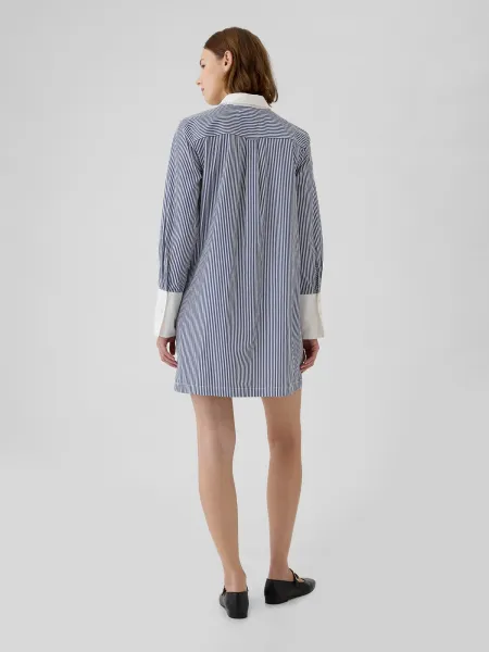 GAP Striped Shirt Mini Dress - Ladies